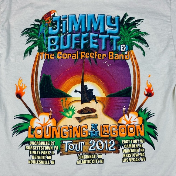 🦜 NWT Jimmy Buffet 2012 Tour T shirt - Picture 4 of 6